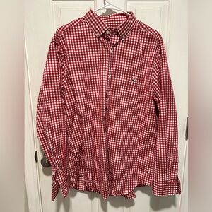 Men Vineyard Vines Button down size large checkered